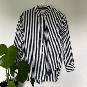 J CREW button down pinstripe shirt